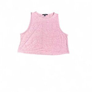 Zobha Womens Essential Pink Crop Tank Small
